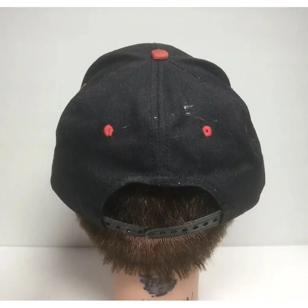 Firestone Firehawk Snapback Hat Black & Red‎ Baseball Trucker Cap